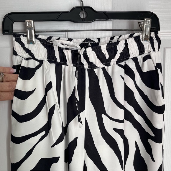 ⭐️Host Pick⭐️BERSHKA ELASTIC WAIST WIDE LEG SATIN TROUSERS - Picture 3 of 9